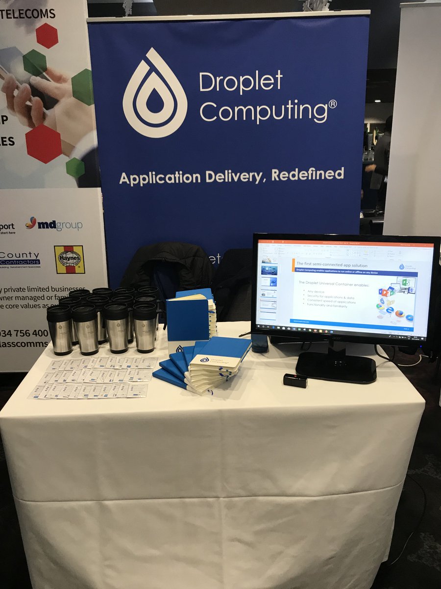 dropletcom's tweet photo. We're all set at the @CWGroupUK #DefineTomorrow event, come talk to us about all your application delivery needs #AppDeliveryRedefined https://t.co/Hk1Eh9Ah1F