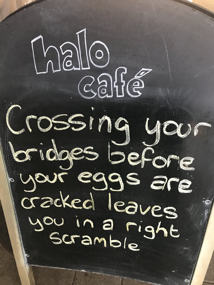 HaloCafe's tweet image. Just getting our ducks in line before counting our chickens. #CafeSign #AudioDescription