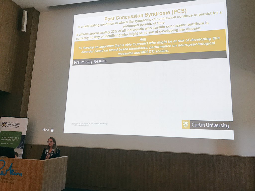 fitzgeraldgroup's tweet photo. Congratulations to our PhD student Ola who presented her 3 minute thesis at the #SWAN2018 conference this afternoon! #FitzgeraldLabWin #ConferenceChamps #NiceRecovery https://t.co/BpYnDoYvn5