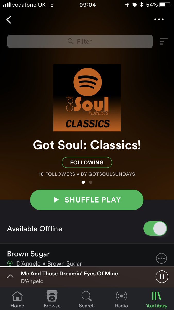 MsAKwegan's tweet image. Listening to the @GotSoulEvents #Classic #Playlist on @Spotify is making this morning’s commute into work just about bearable🙃