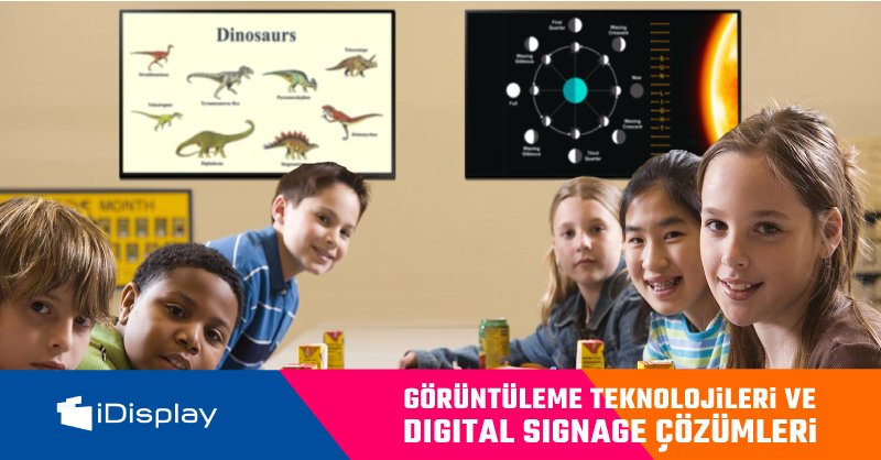 iDisplay_Tr's tweet photo. Eğitimde dijital dönüşüm sadece ders işleme yöntemlerini değil, eğitime olan bakış açısını da değiştiriyor. iDisplay'in eğitim sektörü için sunduğu fırsatları öğrenmek için hemen tıklayın. https://t.co/kMDDUjcVez #dijital #egitim #LED #digitalsignage https://t.co/P9ZQruBDCr