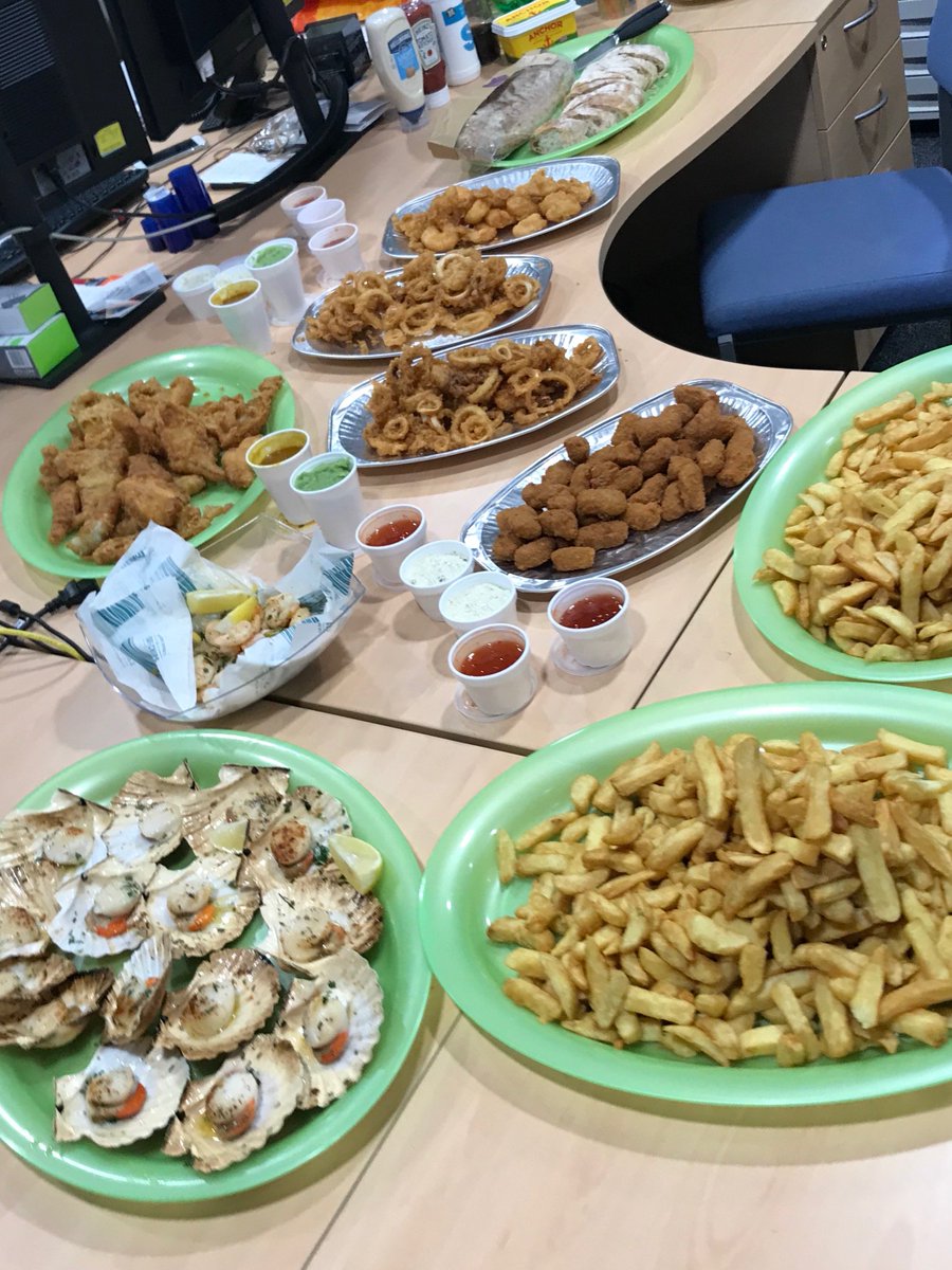 MTS Would like to Thank Simply Fish for our fantastic Fish and Chip Banquet last week that we had here in our office in Brixham #Brixham #Fishandchips #Simplyfish