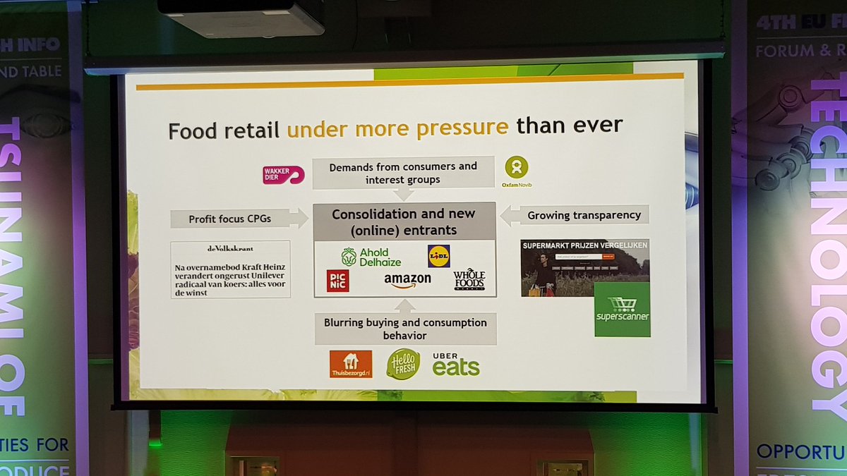 MvAHillfresh's tweet photo. Great presentation by Tim Hehenkamp @JumboSupermarkt Data driven retail! #EUFreshForum  #eufreshinfo @WorldHortiCentr @GFHuis @FICHSC https://t.co/lplymW5cq4