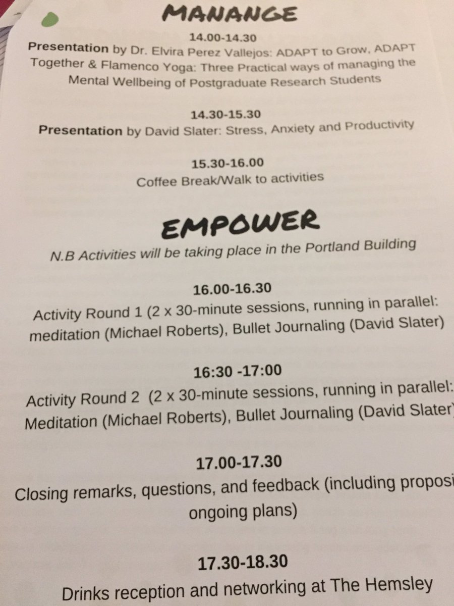 MatildeAliffi's tweet image. The Mental Health &amp;amp; Wellbeing Postgraduate Workshop is about to start! #mentalhealth #PhDstudy