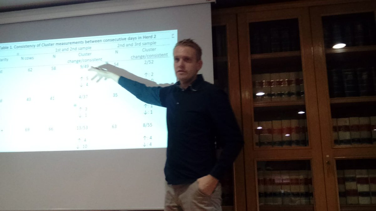 GplusE_eu's tweet photo. 3rd day at the GplusE training school "New genomic and management tools for healthier dairy cows" in Spain. Lessons held by Professors Jehan Ettema! https://t.co/ZytVGKVLXV