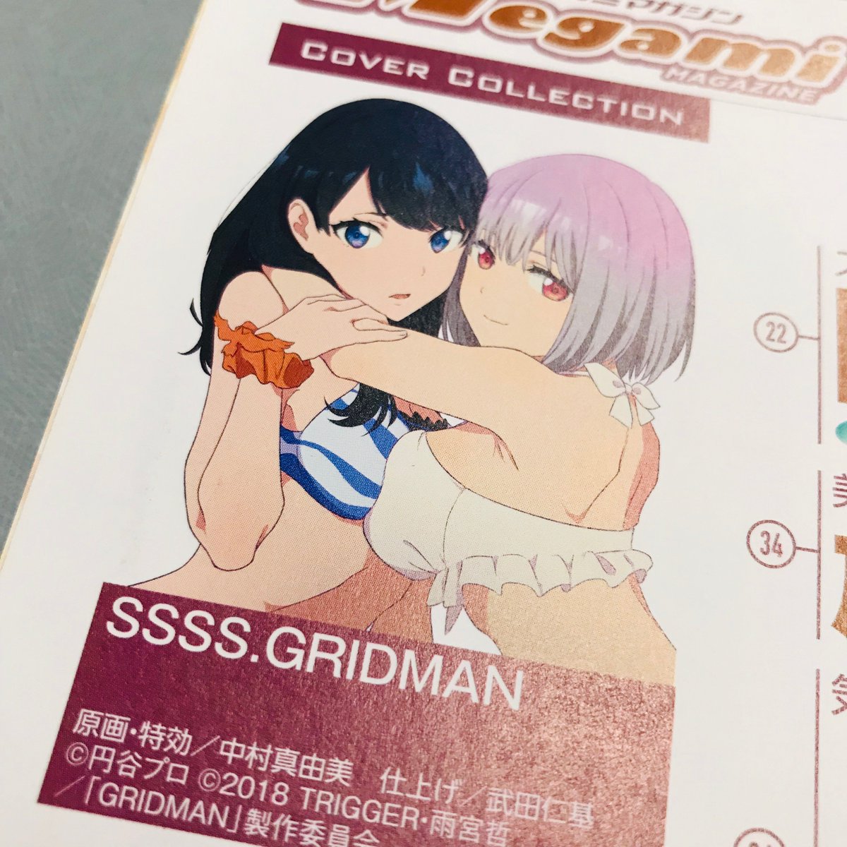 明日発売のメガミマガジン1月号にて『SSSS.GRIDMAN』表紙・巻頭大特集