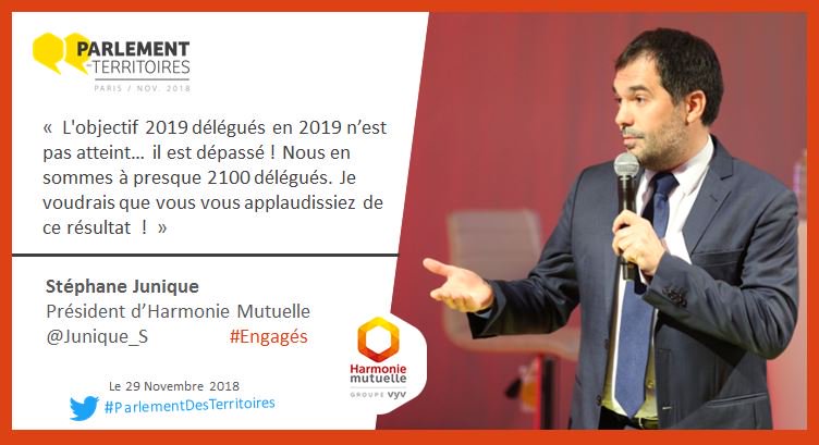 #ParlementdesTerritoires <a href="/junique_S/">Stéphane Junique</a> félicite la mobilisation des élus et des salariés #engagés qui ont fait de cette campagne de recrutement une réussite !