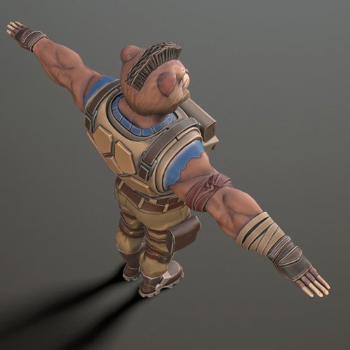 GameGatorStudio's tweet photo. The final render of the character "Beaver"
#maya #3dmax #rigging #3dcharacter #sculpting #3dartist #3dart #substancepainter #render #artwork #3drender #3dmodelling #3dart #cartoon #FurFury #gamedev #indie #GameGatorGames  #indiedev #gamedeveloper #UE4 #UnrealEngine4 #BattleRoyale https://t.co/YJkOeiI48K