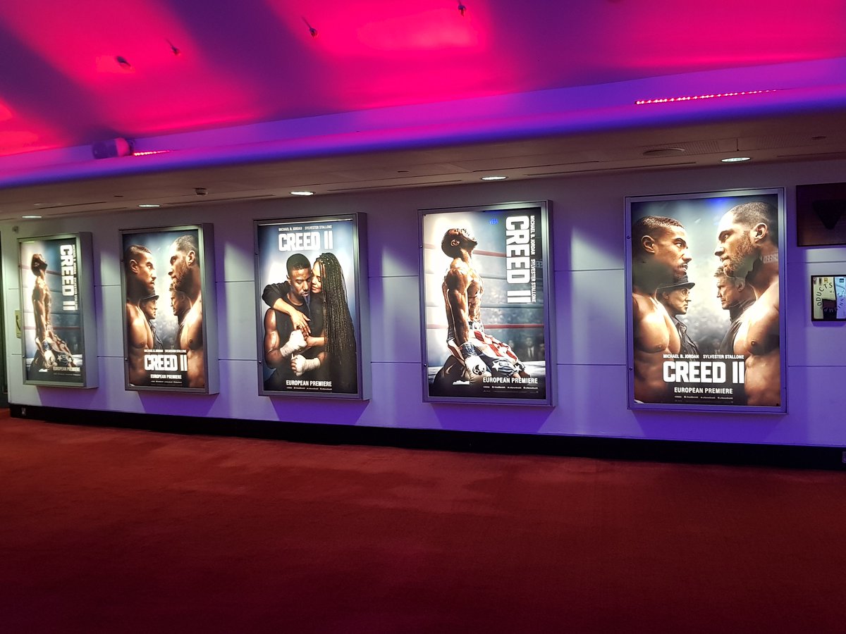 TEAentertain's tweet photo. Smashing artwork at the @creedmovie European Premiere last night! #Creed2 #CreedII #ThursdayThoughts https://t.co/TUCGDDzp6U