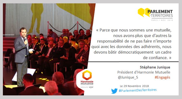.<a href="/Junique_s/">Stéphane Junique</a> introduit ce #ParlementDesTerritoires sur la #ProtectionDesDonnées : un sujet majeur entre nécessité pour une relation personnalisée avec nos adhérents et gestion éthique de la donnée