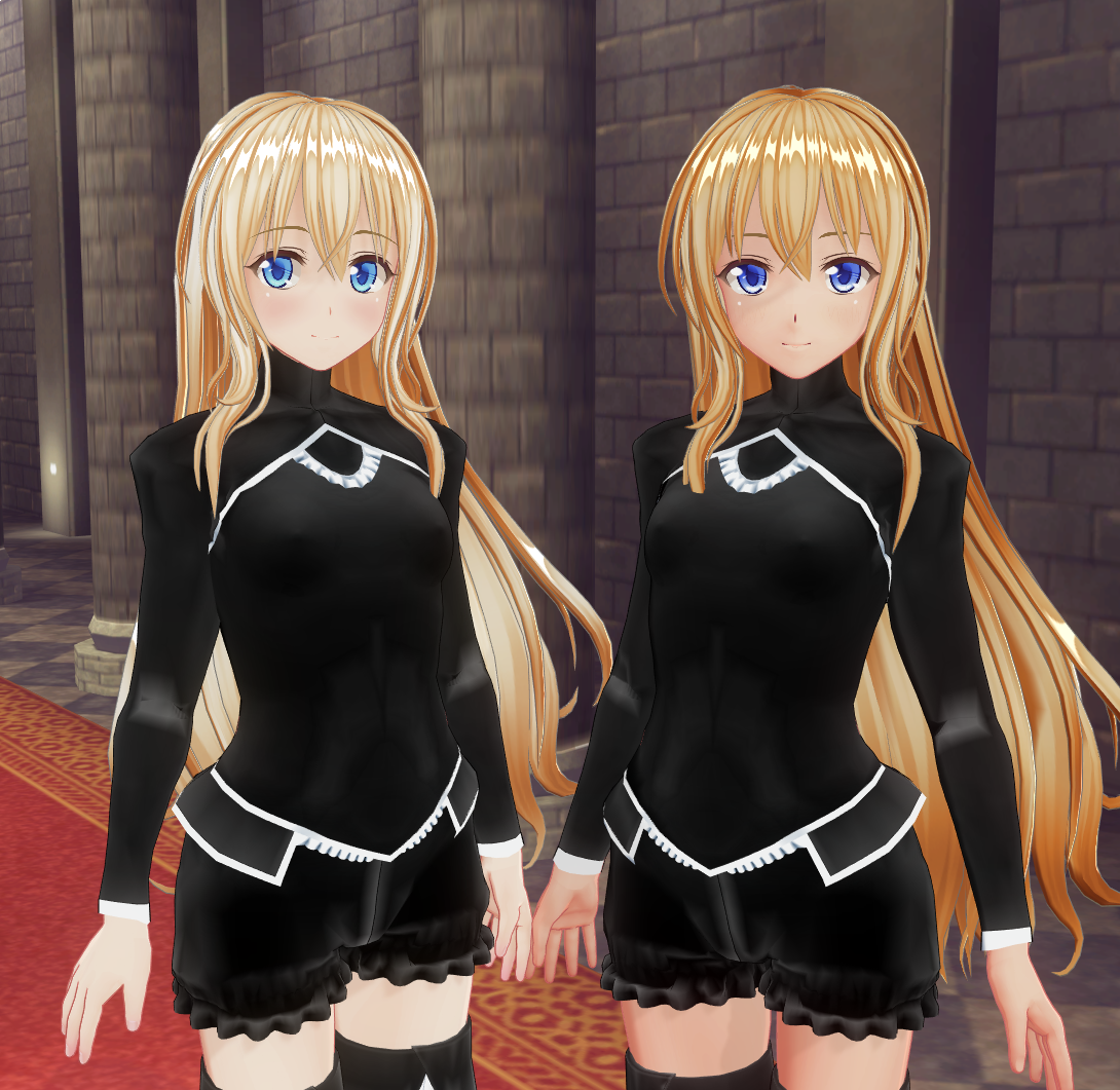 神楽 على تويتر 先日の女神官を原作小説版の雰囲気に近づける形で再調整しました 肌の色を色白に そして表情を柔らかくして小顔化 前回忘れていた後ろ髪もきちんと追加してあげました Com3d2 Cm3d2