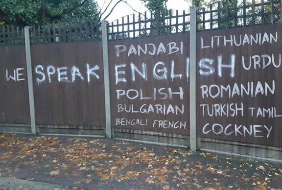 Racist graffiti in Walthamstow, London.
Excellent response 👏
