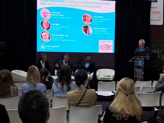 BitesFi's tweet photo. Are big #ingredient manufacturers too removed from the end consumer? How can they build credibility? Microblogging - finding credible influencers can work also for b2b companies to reach consumers according to Food Evolution panel @hieurope18 @jeffreylhilton https://t.co/m2vBFmW9Oh