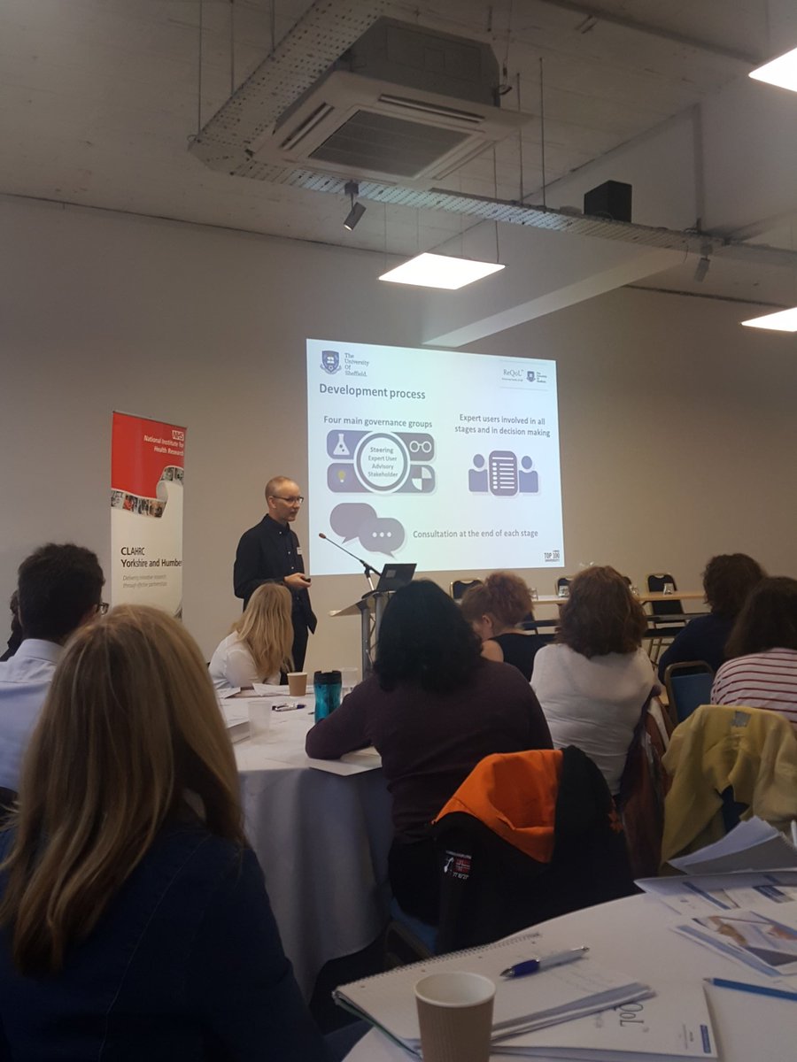 CMSmith215's tweet photo. Expert user group involved at all stages in developing ReQoL @NIHRINVOLVE @CLAHRCYH #heom #reqolpractice2018 #researchimpactmatters https://t.co/uAJ7tBESo2