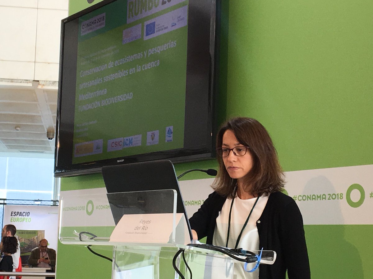 FBiodiversidad's tweet photo. En #ConamaConecta hablamos sobre el trabajo realizado en #ECOSAFIMED, proyecto para la conservación de los ecosistemas y la pesca artesanal sostenible en la cuenca mediterránea.

#conversamos #CONAMA2018 https://t.co/sTjIRi99kR