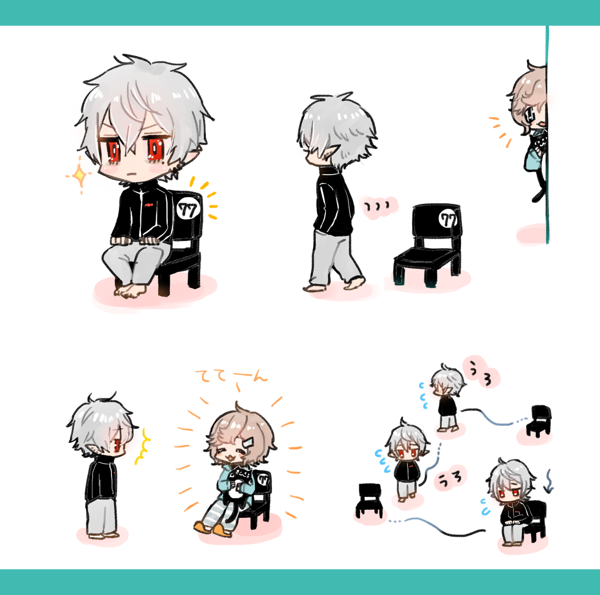 にった みんなの推しキャラの初描き絵と最近の絵を見せて欲しい 勝くんに夕陽を浴びせがち 葛葉をミニキャラで描きがち T Co Oxunvp0w2n Twitter