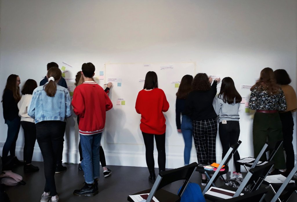 IMMAIreland's tweet photo. This week we welcome the students on IMMA’s Transition Year programme who have been busy meeting the IMMA Team and learning about the work of the Museum. The dates for our next Transition Year programme will be announced soon. Photos Olive Barrett #IMMA2018 #TY #TransitionYear https://t.co/UXL4Mg2p0f