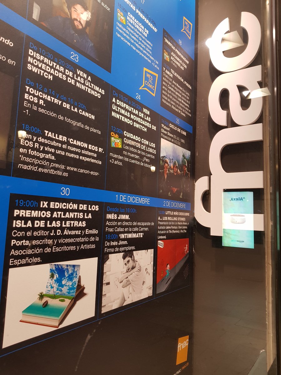 📌🗓️¡Ya no queda nada para la celebración de la IX edición de los #PremiosAtlantis La Isla de las letras! Os esperamos a todos este viernes a las 19.00 horas en <a href="/Fnac_Libros/">Fnac Libros</a> en Callao. 👏🏼👏🏼