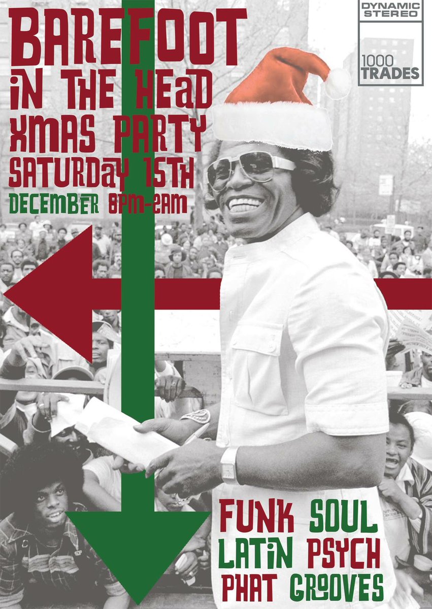 Hey all! First of two Christmas sessions at 1000 Trades, this Saturday 1st December..I’ll be spinning from 7pm-12am and dropping a few Christmas funky 45 nuggets. Both gigs free entry and full of good vibes!
facebook.com/events/6923765…