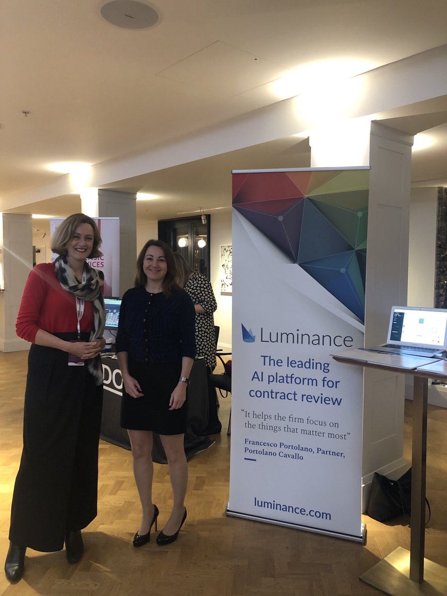 Penningtonslaw's tweet photo. Great to see associate director and knowledge lawyer for our real estate team, @Tarnyatalks, leading a discussion with our partner @LuminanceTech on collaboration between #tech providers, lawyers and clients #LegalWeekCONNECT @LegalWeek https://t.co/p6dJVHbtEo