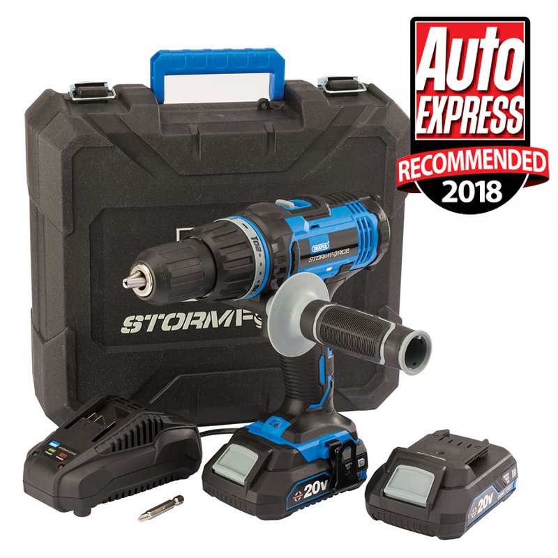DjmTools's tweet image. Forget about Storm Diana what you need this winter is a STORM FORCE® 20V CORDLESS HAMMER DRILL WITH TWO LI-ION BATTERIES for only £96 inc VAT at @DjmTools  Stratford upon Avon