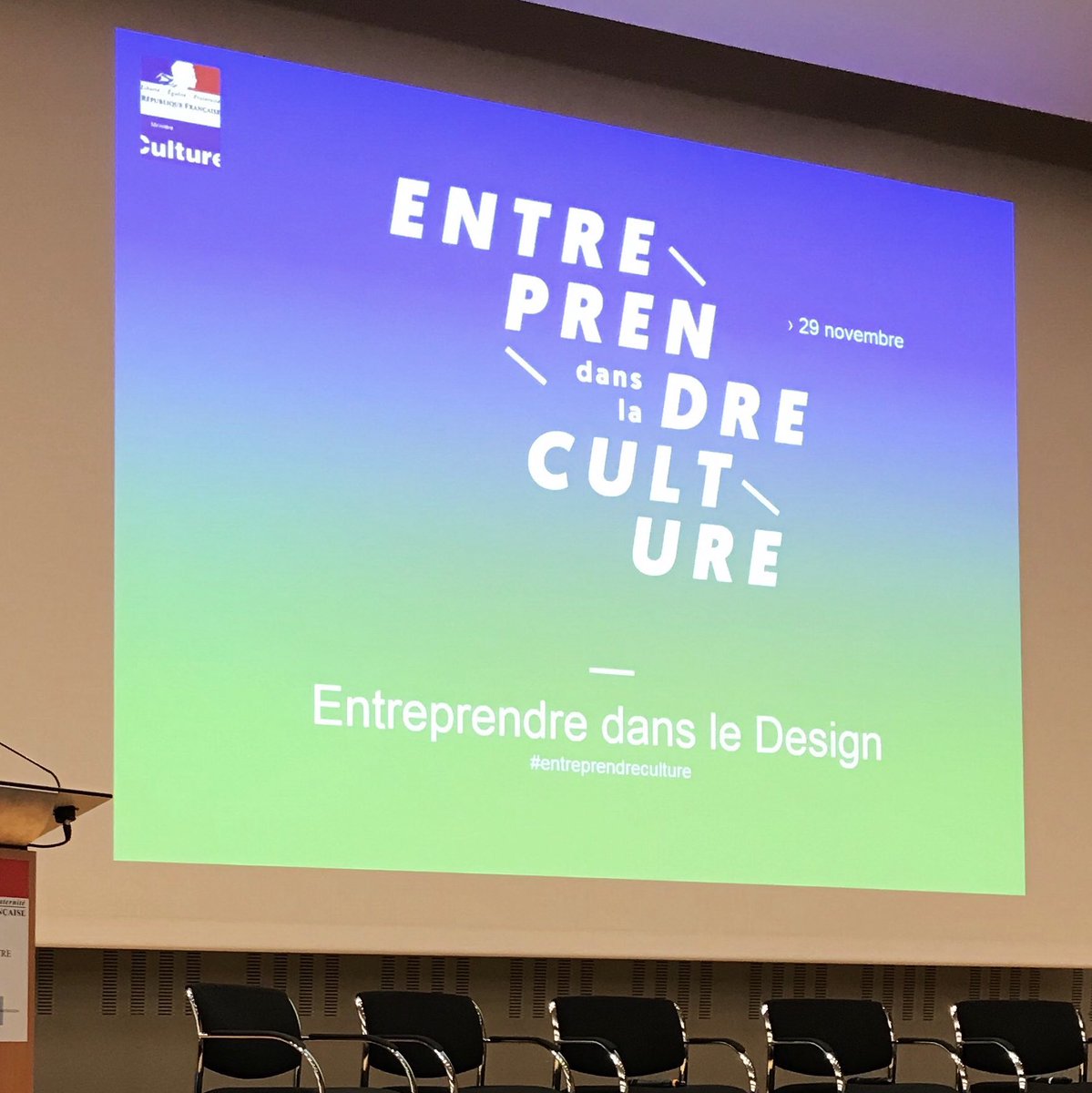 Glad to take part in today’s talks dedicated to the entrepreneurship in design, in Strasbourg #entreprendreCGE