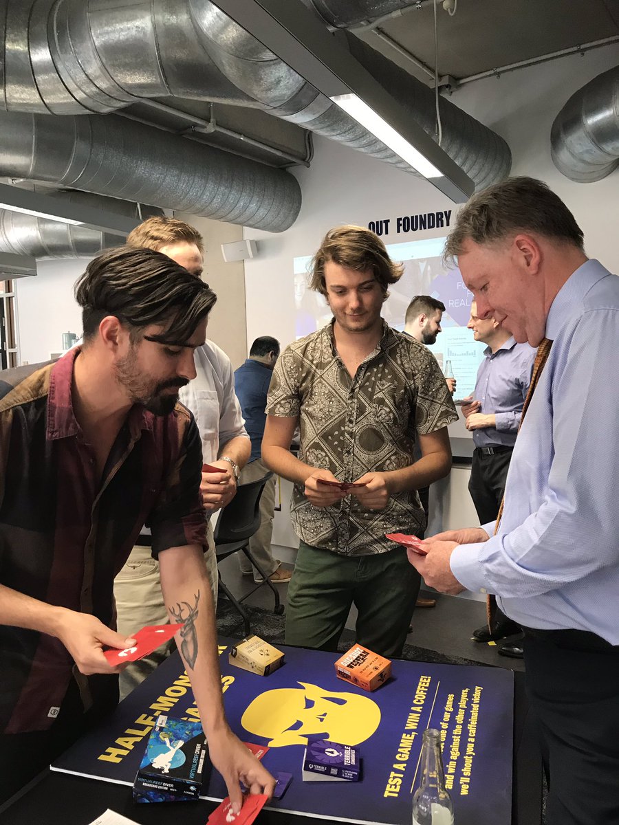 QUTEship's tweet photo. HRH @TheDukeOfYork visited @QUTfoundry today where #boardgames #entrepreneur @jackfordmorgan was inspiring fun times https://t.co/EDyWNPVME8 https://t.co/8MaEwwpfT4