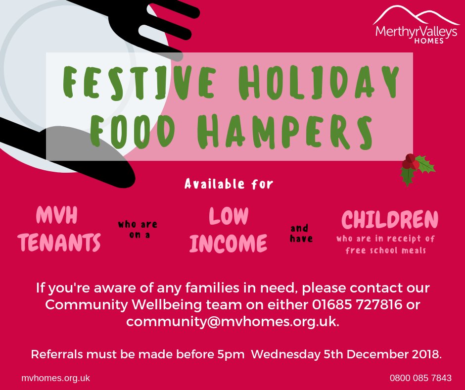 Our Community Wellbeing team is running a “Festive Holiday Food Hamper” programme. The aim of this is to support our tenants who are on a low income and their children who usually are in receipt of free school meals to eat healthy meals through the school break. #Endholidayhunger