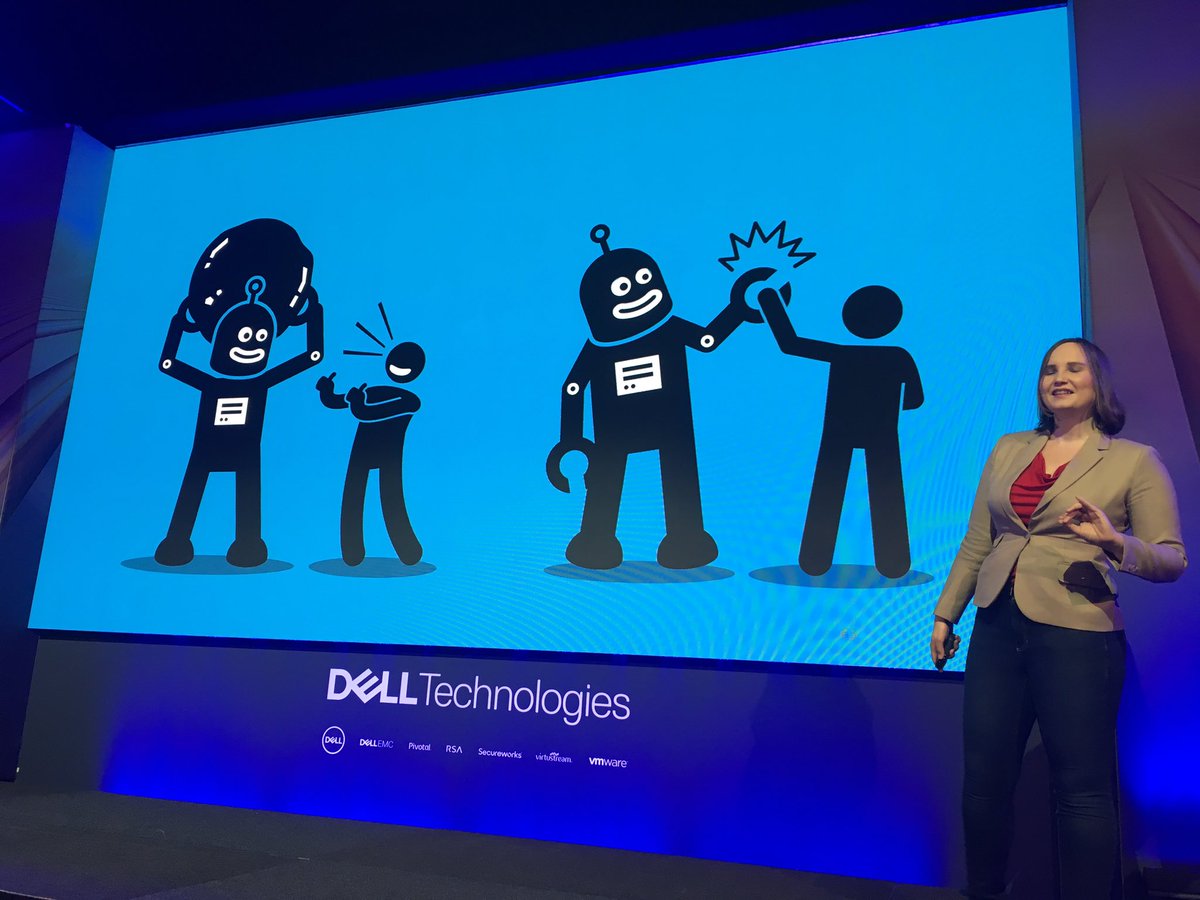The future of #AI is collaboration between robots and human beings, great talk with <a href="/NellWatson/">Nell Watson 🤖🧠⚖️</a> #DellTechForum Brussels today