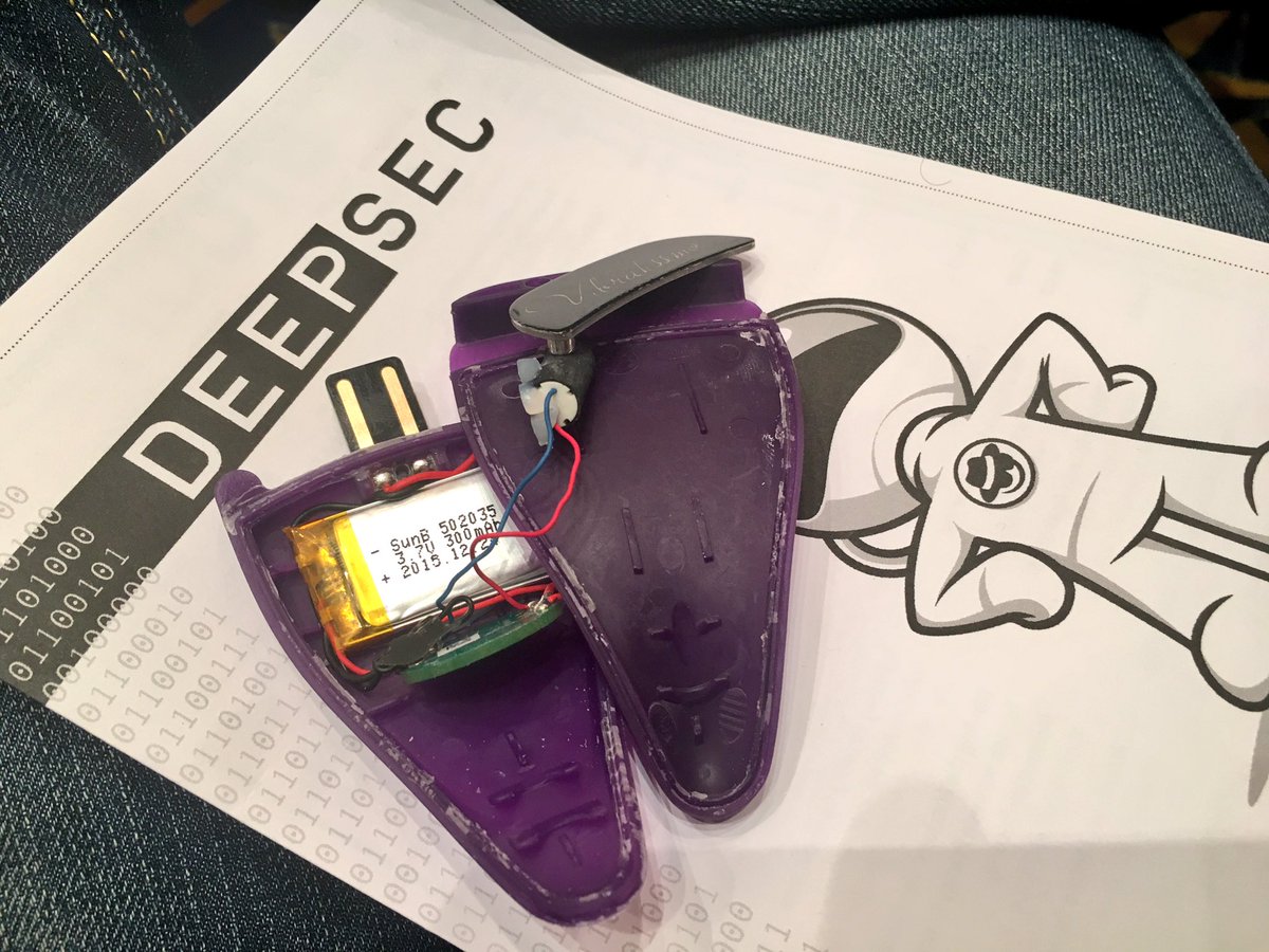 ddouhine's tweet image. Security con goodies at the next level ! « Internet of Dildos » #DeepSec