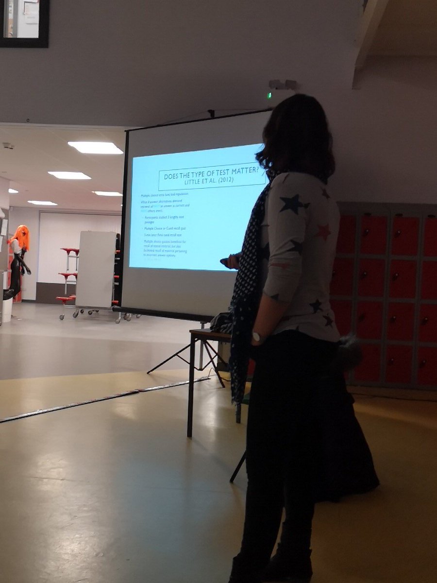 andrewkbailey13's tweet image. Inset day on Cognitive Science @CarnoustieHigh with @pimpmymemory of @UoDPsychology @TILEnetwork @AceThatTest talking learning strategies and the research behind them. #retrievalpractice #distributedlearning