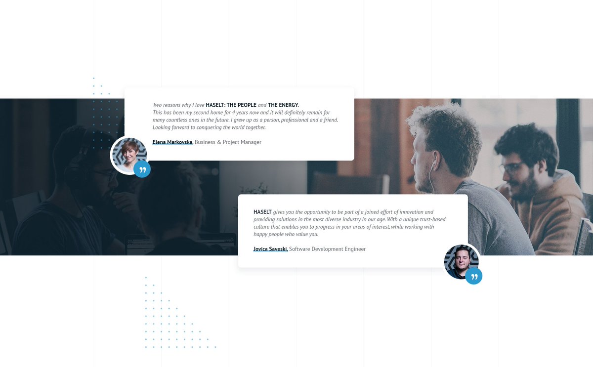 hyper_arrow's tweet image. See what our colleagues have to say about working at HASELT 🎈
If you&apos;re interested in learning more about us check the new website haselt.com 👩‍💻👨‍💻 @HASELT