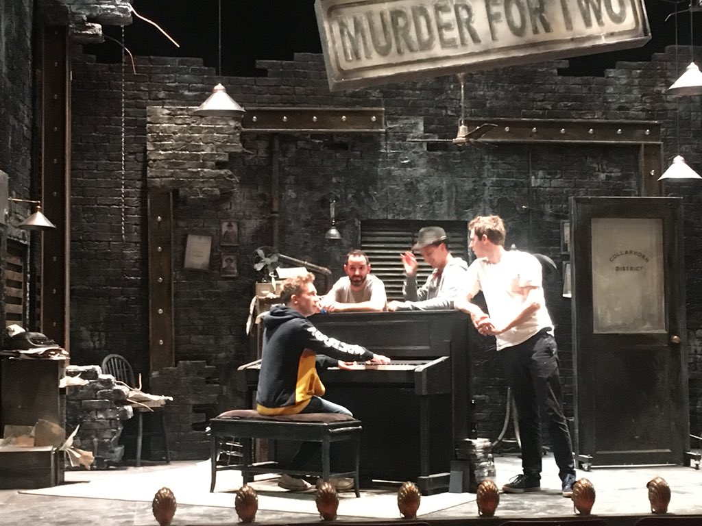 Fab few weeks on the road with this lot. Next stop <a href="/TheOtherPalace/">The Other Palace</a> for an Xmas run. Come and see these unbelievably talented Boyz!  <a href="/Ed_MacArthur/">Ed MacArthur</a> <a href="/JeremyLegat/">JL</a> <a href="/AdamJHepworth/">AJ</a> <a href="/LucianoMacis/">Luciano Macis</a> #stopkillingpeoplebarb!