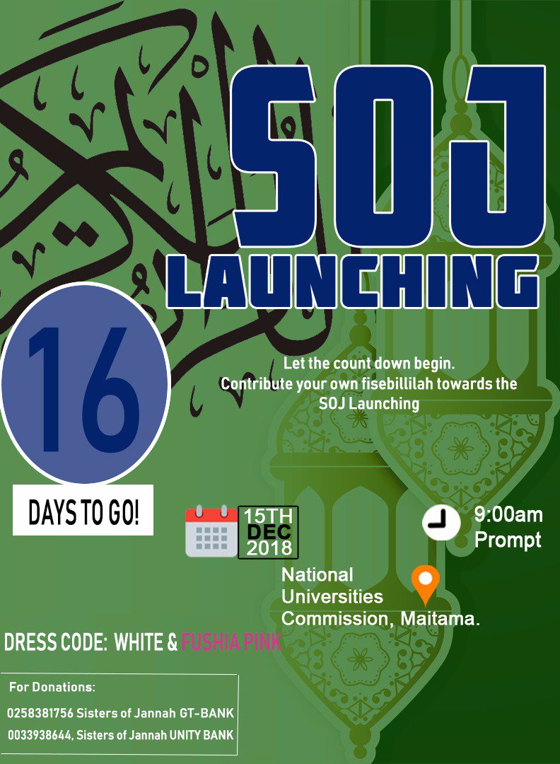 GaneeyahOyelowo's tweet photo. We are sister's keeper in @sistersofjannah. We render a comforting shoulder to one another
#sistersofjannah 
#SOJlaunchingabuja2018 https://t.co/gLy8zfNCEX