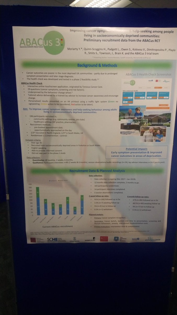 ABACus_3's tweet image. ABACus poster discussing current recruitment figures #BeResearchActive @CTRCardiffUni  @DPMRes