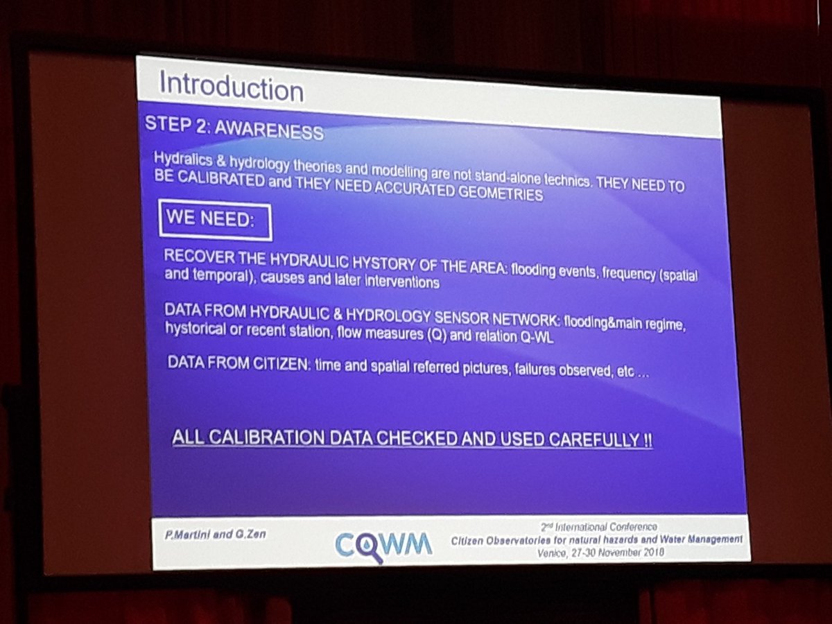 Data #calibration is the #key for #accurate #hydrologic #models! Could the #combination of #CitizenScience #data with in-situ #monitoring #systems be the #answer? <a href="/COWM2018/">COWM18</a> #discussion