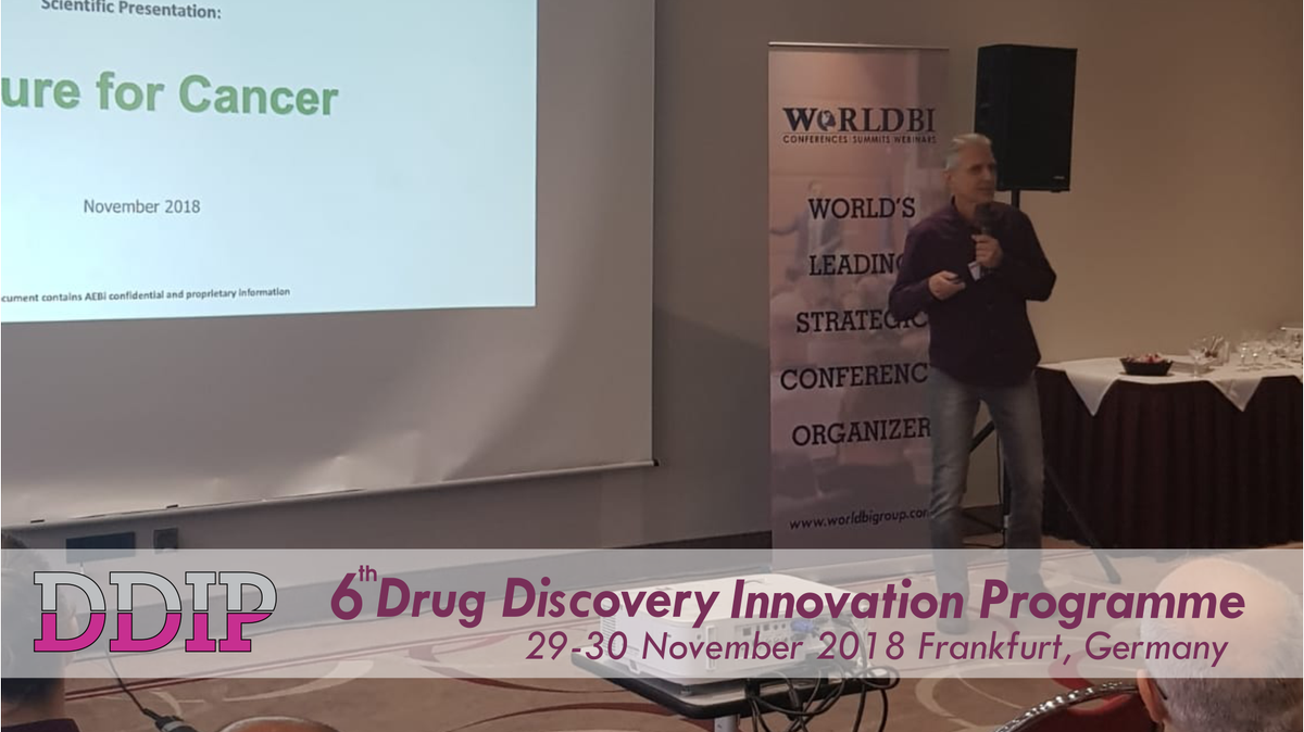 WorldBI_Uk's tweet photo. Happening Today!!!
Listen to the perspective of our esteemed keynote speaker Ilan Morad of AEBi on ''Is Cure for Cancer Achievable in the Near Future?''
#6thDrugDiscoveryConference #Eventongoing #liveevents #Frankfurt #Germany
#WorldBI
#PerfectionWhatWeDeliver https://t.co/hoyTRFNNJw