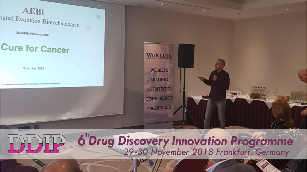 WorldBI_Uk's tweet photo. Happening Today!!!
Listen to the perspective of our esteemed keynote speaker Ilan Morad of AEBi on ''Is Cure for Cancer Achievable in the Near Future?''
#6thDrugDiscoveryConference #Eventongoing #liveevents #Frankfurt #Germany
#WorldBI
#PerfectionWhatWeDeliver https://t.co/hoyTRFNNJw