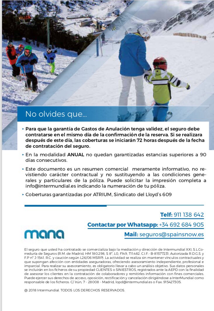 SPAINSNOW lanza un nuevo Seguro Premium para profesores de Esquí y Snowboard 🏂⛷❄ #spainsnow #esquiaseguro 

Enlace spainsnow.es/spainsnow-prof…