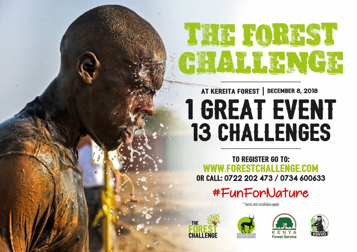 On 8th December all roads heading to Keraira forest for the forest challenge. Let's all board in And have fun
@OgendiPatrick @OchollaKevin @eawildlife @UNEnvironment @ntvkenya @Nature_Kenya @NemaKenya