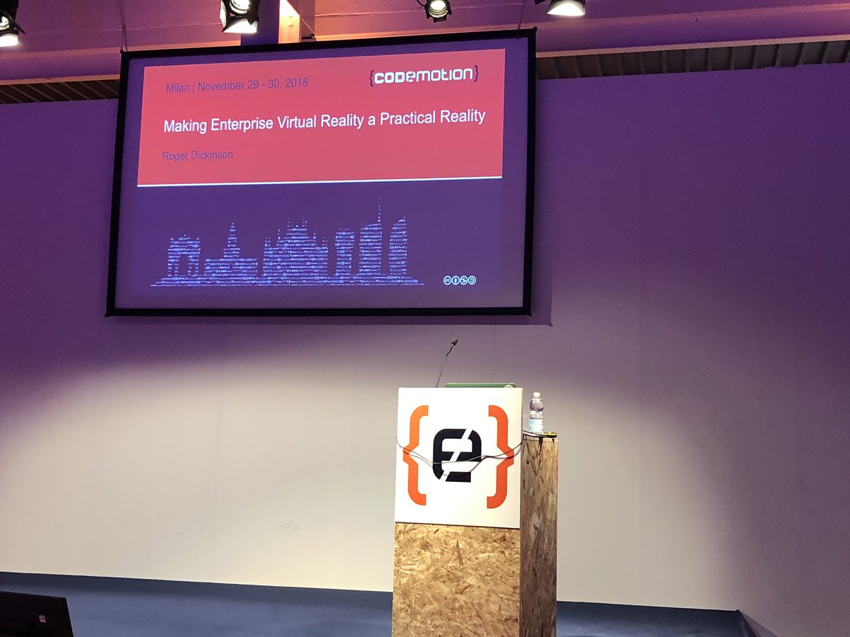 Enterprise Virtual Reality <a href="/CodemotionIT/">Codemotion</a> #VR