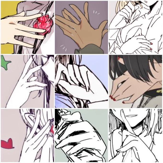 おててというか指描くの楽しいんですよね 