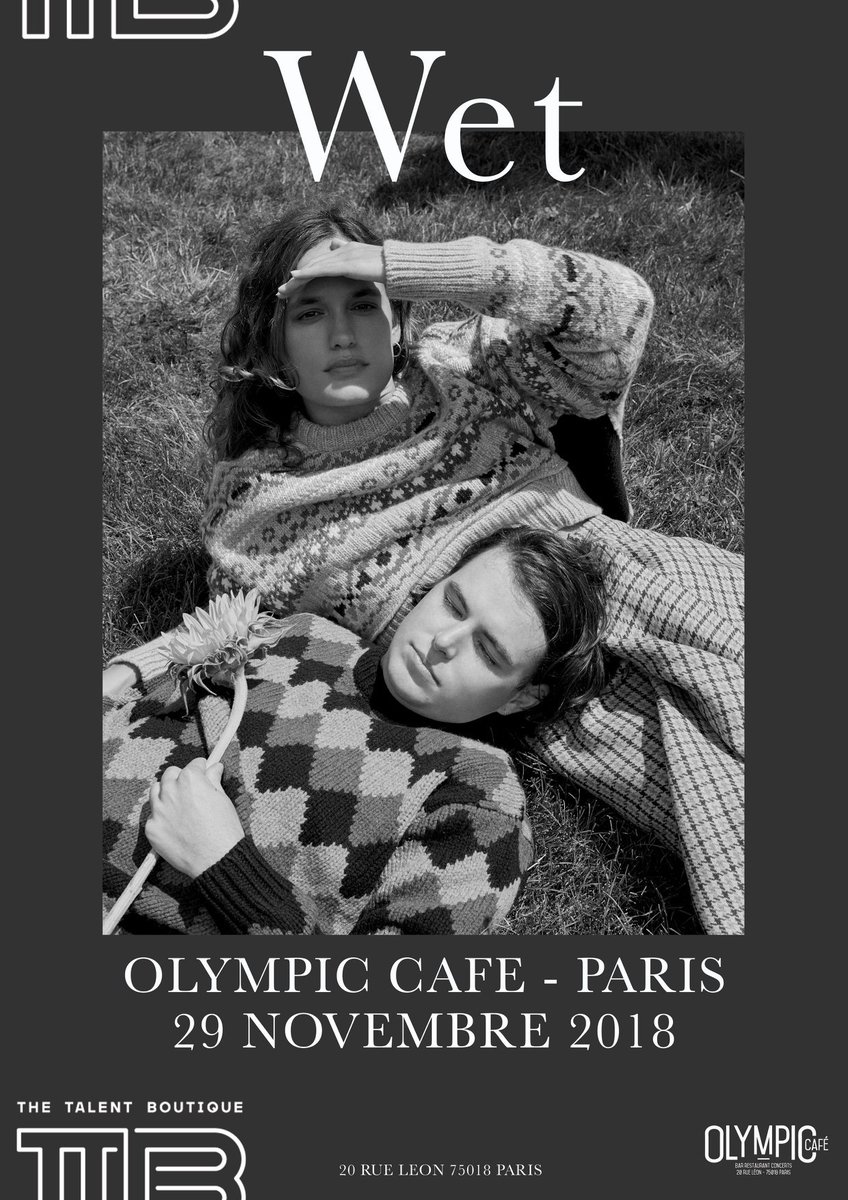 #cesoir 
#indiepop avec le trio WET et le groupe Supernova en 1ère partie !
Les dernières places au tarif prévente sont par ici —> goo.gl/Z81h5c
Cc <a href="/talentboutique/">The Talent Boutique</a>