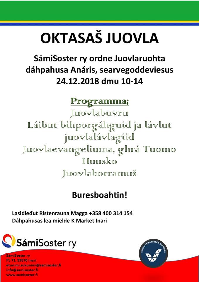 Oktasaš juovla - mii ordnet juovlaruohtadáhpáhusa Anáris