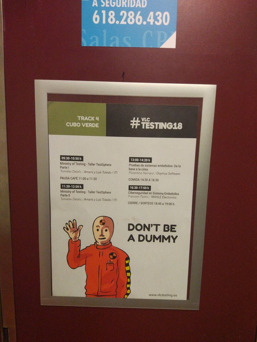 LuisM_Toledo's tweet image. Mañana de #testsphere en el #vlctesting18 con @TDelalic @ITI_TIC @Amaris @ministryoftest