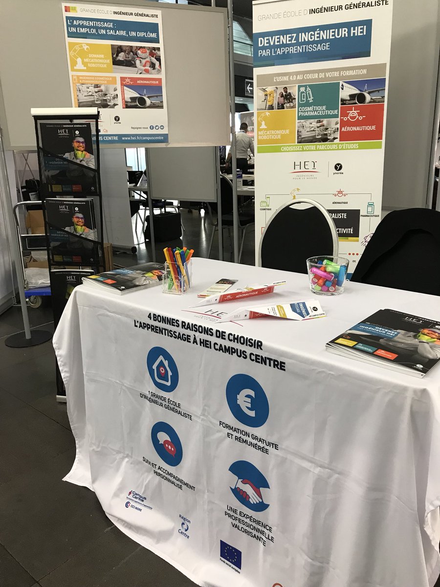 Venez nous rencontrer aux rencontres #aéronautique de Tours <a href="/AerocentreAPER/">Aérocentre</a> pour découvrir <a href="/heicampuscentre/">HEI CAMPUS CENTRE</a> et son parcours #aéronautique 
@EcoleHEI