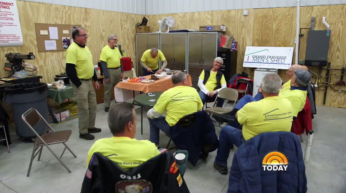 Men's sheds featured on <a href="/TODAYshow/">TODAY</a>, the most popular morning show in the United States. Nice shout-out for the Irish Men's Sheds Association too! Watch here: today.com/video/how-one-…