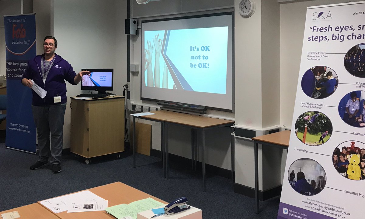 lockley_leeanne's tweet photo. #ItsOkNotToBeOk #SQAfuture @time2thinkofu @NHS_HealthEdEng @studentquality building a supportive network; Students are not alone; Sharing 5 steps to mental health. https://t.co/obO6DenHYu
