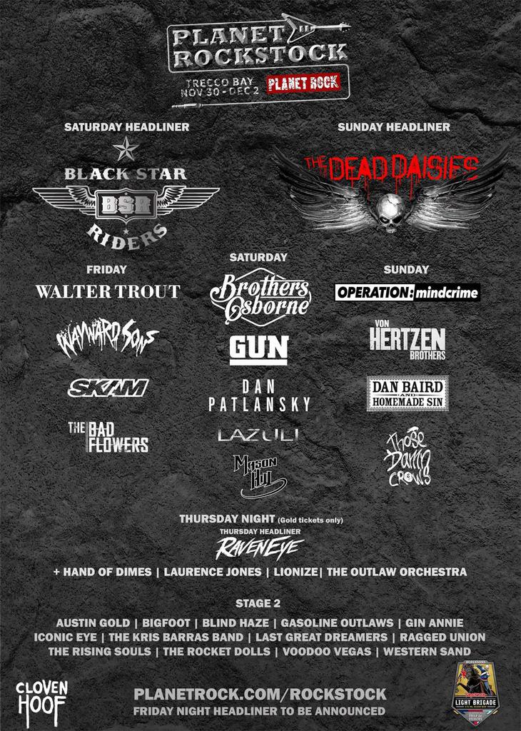 TONIGHT #PlanetRockStock in Trecco Bay, Wales. We hit at 19:00