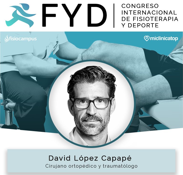 Este 02 de Diciembre David López Capapé <a href="/Capa1973/">Doctor David López Capapé</a>  os compartirá con vosotros en una interesante ponencia titulada "Lesiones del tendón de Aquiles rotura aguda y crónica, tendinopatía no insercional, HAGLUND, y 
tendinopatía calcificante"

#CoFYD